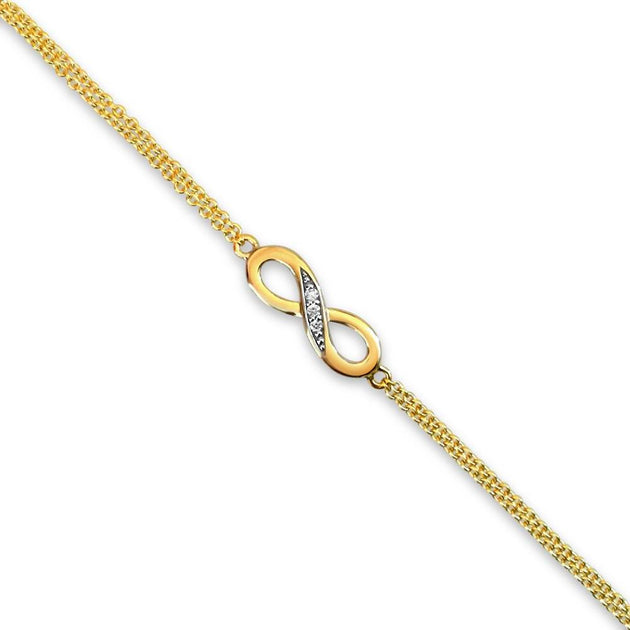 9ct gold sale infinity bracelet