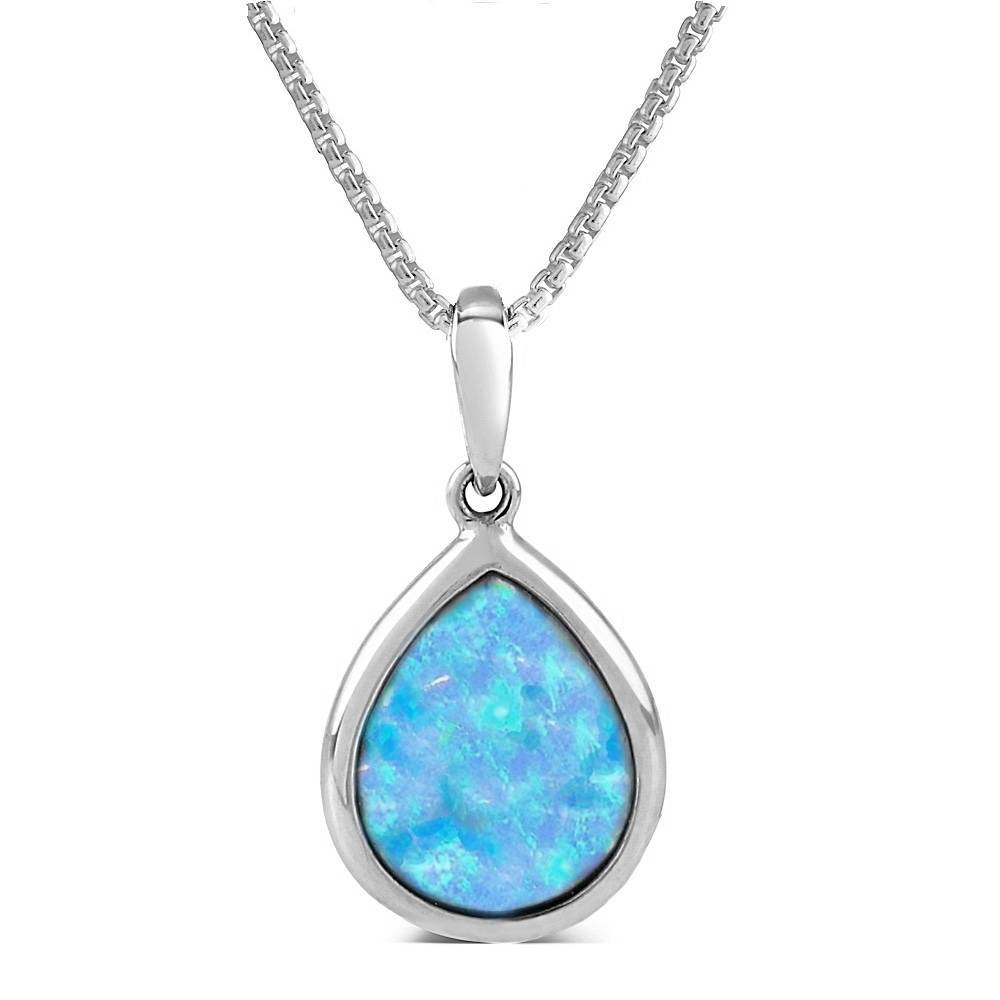 Online Natural Owyhee Opal Pendant, Crystal Silver Overlay Bezel Pendant Necklace, Blue Opal Gemstone Pendant Lot, Wholesale Charm Jewelry Supply